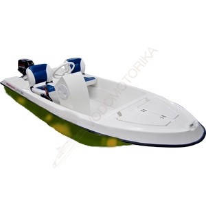 Комплект Лодка NISSAMARAN LAKER 410 низ кам.верх бел.,с консолью, реллингами, креслом и мотором HDX 30 FWS