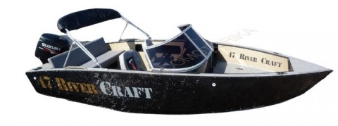 Алюминиевая моторно-гребная лодка RIVERCRAFT RC 47 Fishing