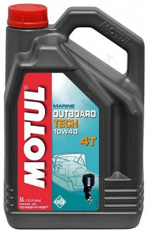 Моторное масло для 4-х тактных двигателей MOTUL OUTBOARD TECH 4T (5 л)